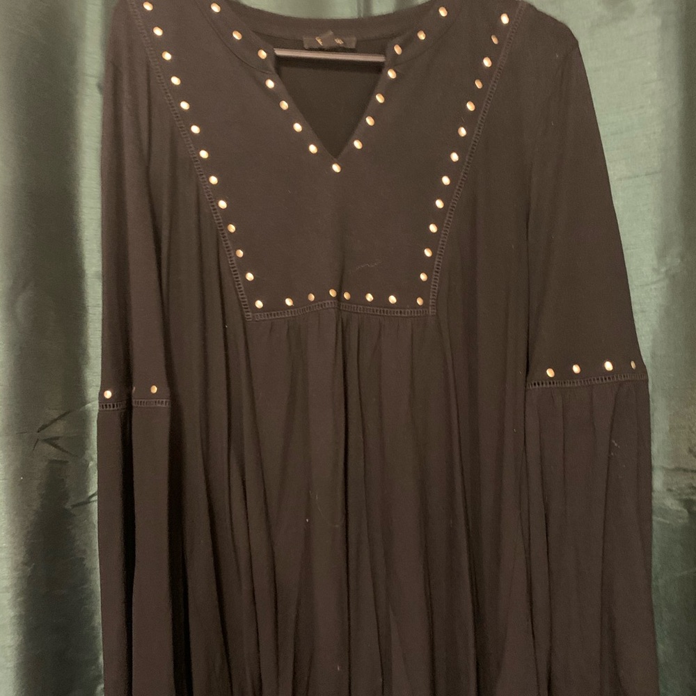Black studded blouse